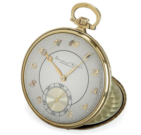 iwc gold pocket watch|iwc pocket watch for sale.